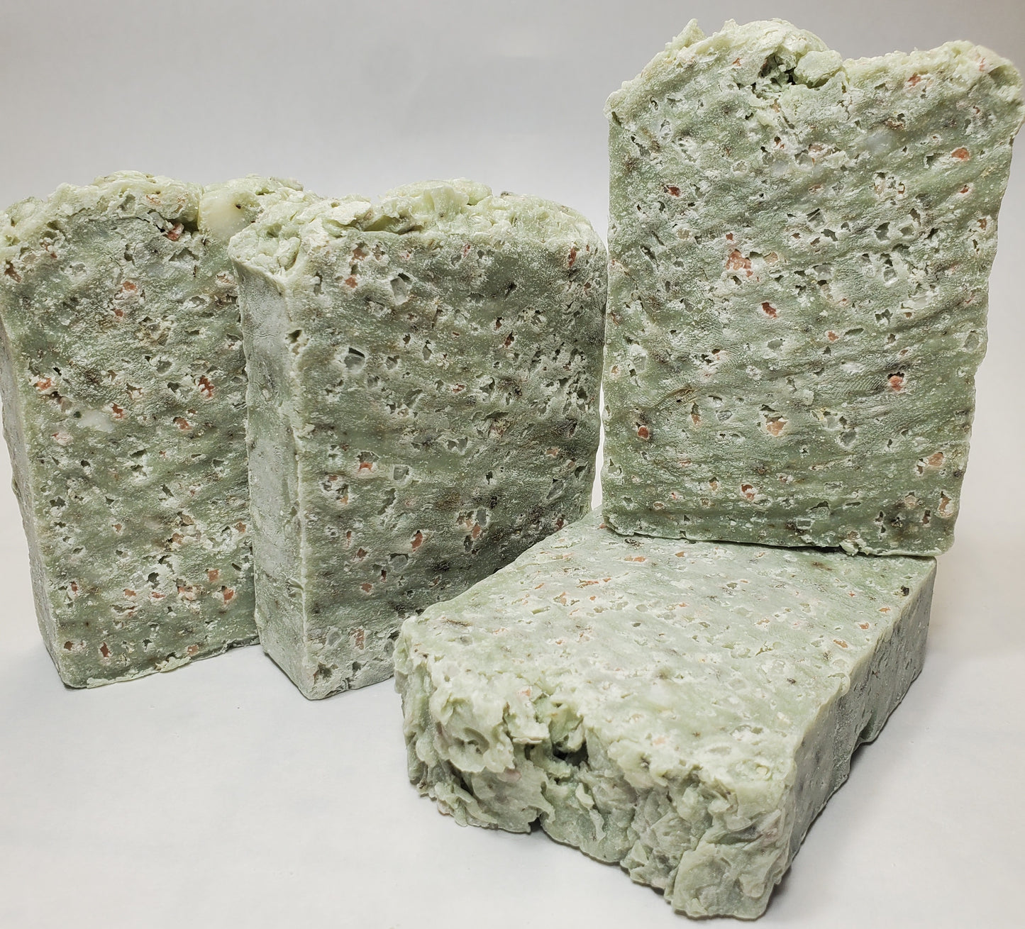 FRESH SPEARMINT Hand Salt Bar - with coarse sea salt & spearmint essential oil