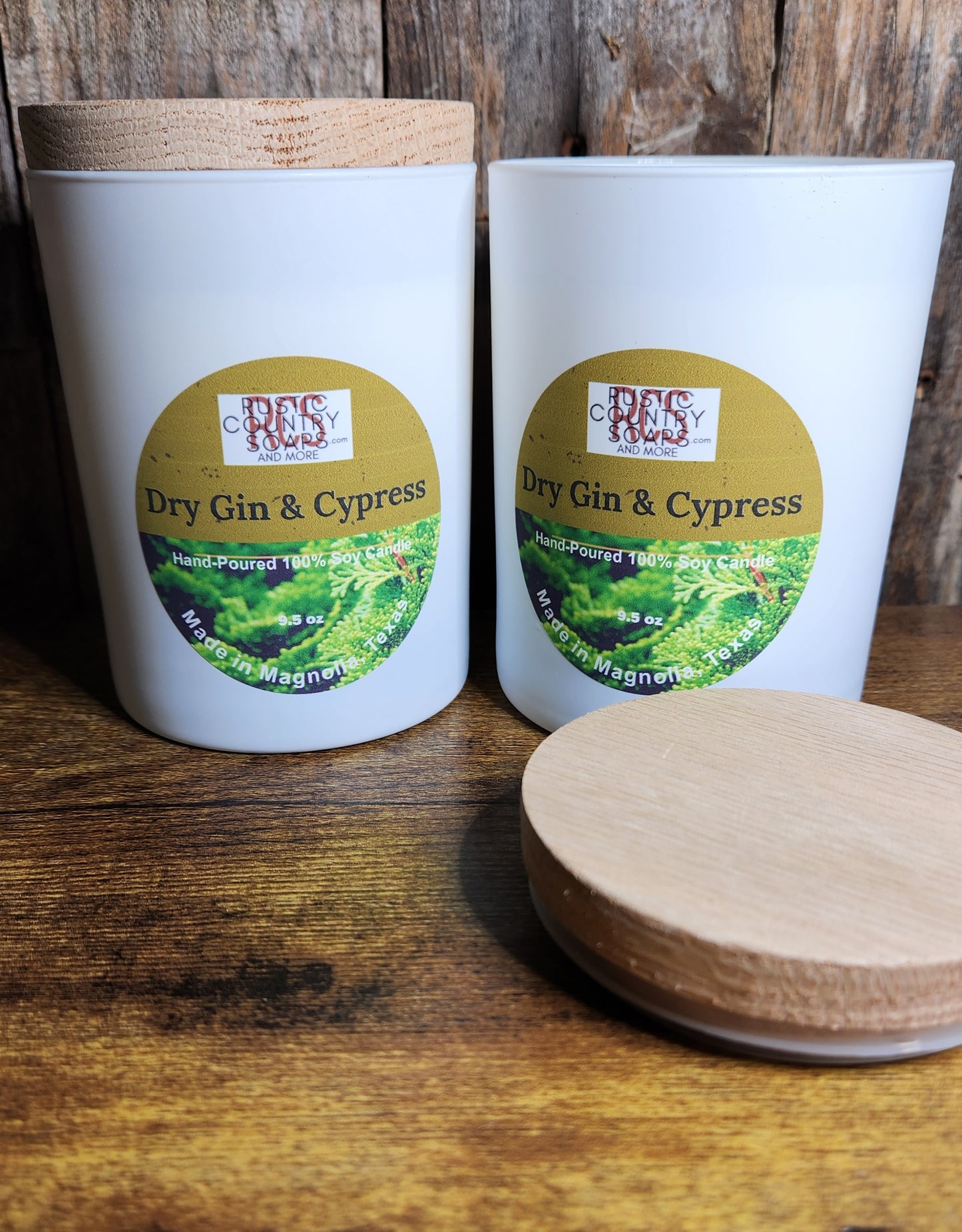 Dry Gin & Cypress Soy Candle