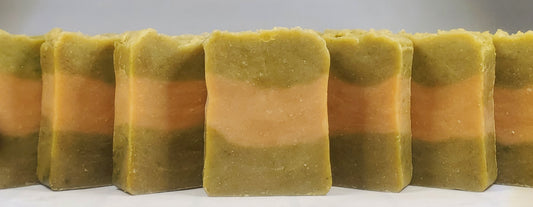 Spinach & Goat Milk bar soap - with ground spinach and goat milk